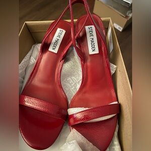 Steve Madden Glossy Red Women's Sandals